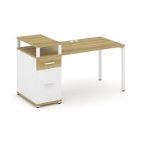Concept Стеллаж 1 узкая секция, 5 ниш CN.STU-510 Дуб Винченцо/Антрацит/Металл Черный 420*420*1922