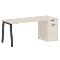 Home Office Стол письменный VR.SP-3-178.1.A Денвер Светлый/Металл Антрацит 1780*720*750
