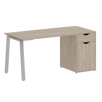 Home Office Стол письменный VR.SP-3-158.1.A Дуб Аттик/Металл Серый 1580*720*750