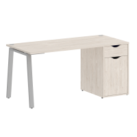 Home Office Стол письменный VR.SP-3-158.1.A Денвер Светлый/Металл Серый 1580*720*750