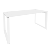 Onix Стол рабочий на О-образном м/к O.MO-SP-4.7 Белый Бриллиант/Металл Белый 1580*720*750