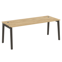 Onix Wood Direct Стол руководителя OW.SRR-6.8 Тиквуд Светлый/Дуб Темный/Металл Антрацит 1980*800*750