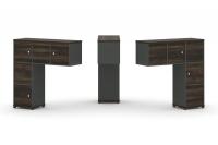 Concept Надставка низкая CN.DNN-007 Дуб Мали/Антрацит/Металл Антрацит 1099*365*1130