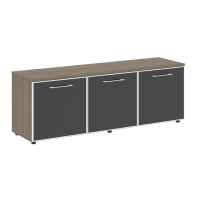 Yalta Тумба модульная LT.TS-3.5 black Вяз Благородный/Стекло Black 1642*450*580