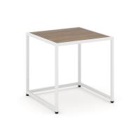 Loft Стол журнальный VR.L-SJK-50 Дуб Аризона/Металл Белый 500*500*500