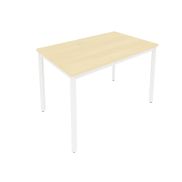 Slim Стол письменный на металлокаркасе С.СП-4 Клен/Металл Белый 1180*720*750
