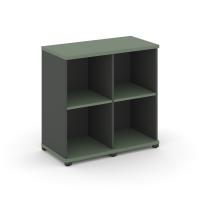 Concept Стеллаж 2 узкие секции, 2 ниши CN.STU-220 Кобо/Антрацит/Металл Антрацит 836*420*818