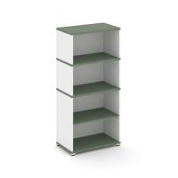Concept Стеллаж опорный/приставной с надставкой выс. CN.SOPO-004 Кобо/Белый Бриллиант/Металл Белый 720*420*1530