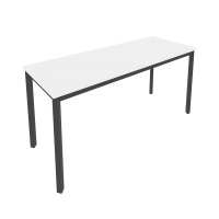 Slim Стол письменный на металлокаркасе С.СП-6.1 Белый/Металл Антрацит 1580*600*750
