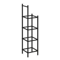 Loft Угловой проходной переходной модуль VR.L-SL.UPK-4.3.2 Металл Черный 446*446*1869