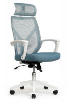 Кресло Oliver RCH W-203AC Белый пластик/Синий