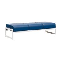 Module Банкетка трехместная MD.В3 Oregon 03/Металл Белый 1855*700*460