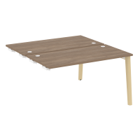 Onix Wood Стол-приставка двойной OW.D.SPR-3.7 Дуб Аризона/Дуб Светлый/Металл Белый 1380*1475*750