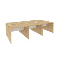 Onix Рабочая станция O.D.RS-6.1.7 Тиквуд Светлый/Белый Бриллиант 2940*1475*750