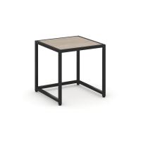 Loft Стол журнальный VR.L-SJK-40 Дуб Аттик/Металл Черный 400*400*400