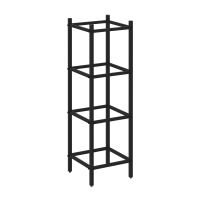 Loft Угловой проходной модуль VR.L-SL.UPK-3.3.3 Металл Черный 446*446*1458
