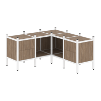 Loft Угловой внутренний стеллаж VR.L-27 Дуб Аризона/Металл Белый 1278*1278*636