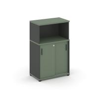 Concept Шкаф-купе опорный/приставной с надставкой низ. CN.SOPK-002 A Кобо/Антрацит/Металл Антрацит 720*420*1140