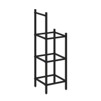 Loft Угловой проходной переходной модуль VR.L-SL.UPK-3.2.2 Металл Черный 446*446*1458
