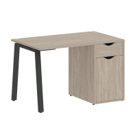 Home Office Стол письменный VR.SP-3-118.1.A Дуб Аттик/Металл Антрацит 1180*720*750