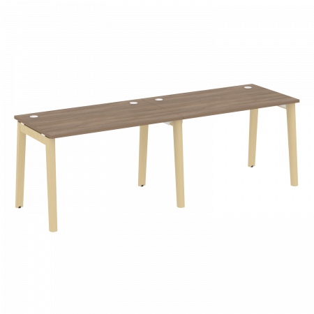 Onix Wood Рабочая станция OW.RS-2.2.7 Дуб Аризона/Дуб Светлый/Металл Белый 2360*720*750