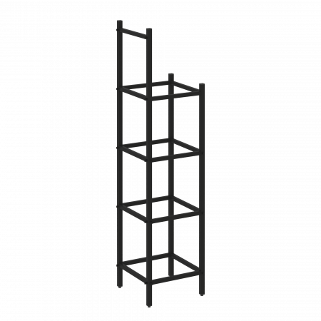 Loft Угловой проходной переходной модуль VR.L-SL.UPK-4.3.2 Металл Черный 446*446*1869