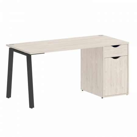 Home Office Стол письменный VR.SP-3-158.1.A Денвер Светлый/Металл Антрацит 1580*720*750