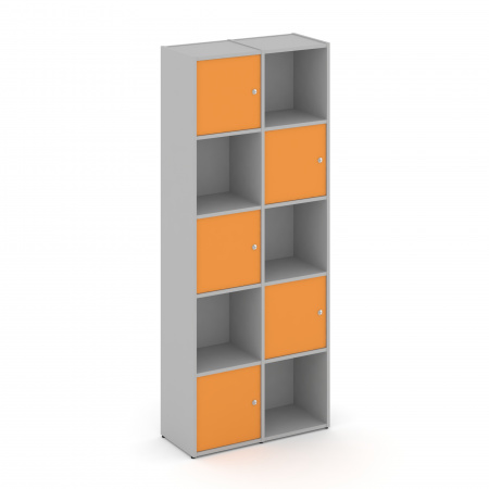 Locker plus Комплект №8 LK.K-008 Серый/Оранжевый 798*350*1983