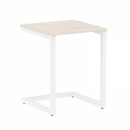 Home Office Стол письменный VR.SP-2-58 Денвер Светлый/Металл Белый 580*600*750