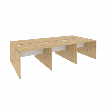 Onix Рабочая станция O.D.RS-6.1.7 Тиквуд Светлый/Белый Бриллиант 2940*1475*750