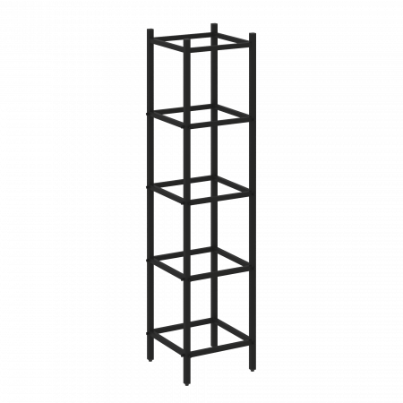 Loft Угловой проходной переходной модуль VR.L-SL.UPK-3.4.3 Металл Черный 446*446*1869