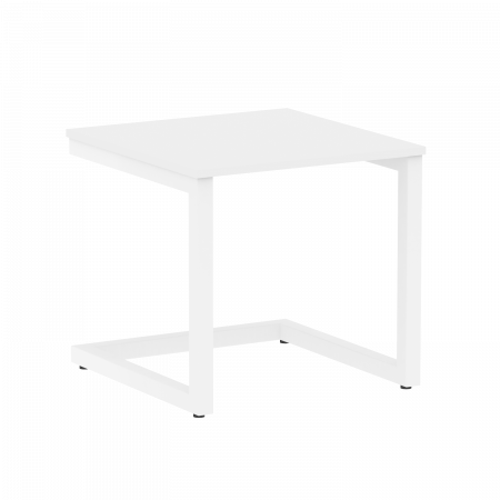 Home Office Стол журнальный VR.SP-2-58.G Белый Бриллиант/Металл Белый 580*600*550