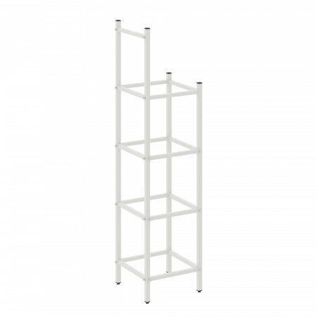 Loft Угловой проходной переходной модуль VR.L-SL.UPK-4.3.2 Металл Белый 446*446*1869