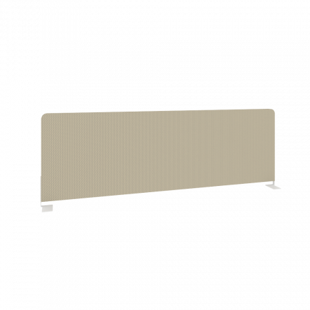 Metal System Экран тканевый боковой Б.ТЭКР-120 Темно-бежевый/Металл Белый 1200*390*22